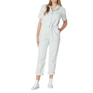 Hunter Brown Light Blue Short Sleeve Denim Boilersuit, Jumpsuit, Medium, NEW